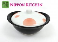 和藍 - 日本製美濃燒日式瓷器耐熱土鍋 / 砂鍋 (粉紅圓點)《NIPPON KITCHEN》(平行進口)