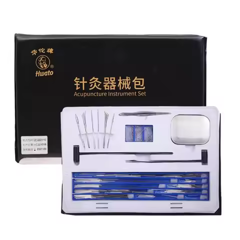 TCM Non-disposable Silver plated acupuncture Needle Instrument bag Plum Needle/Seven needle/acupunct