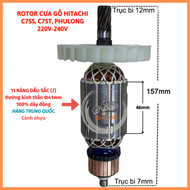 Rotor máy cưa gỗ HITACHI C7SS C7ST LACELA 261812 11 Răng 220V - Tặng chổi than