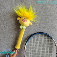 JENNIFERDZSG Cartoon Badminton Racket Protector, Non Slip Animal Badminton Racket Handle Cover, Sweat Absorption Grip Elastic Cute Drawstring Badminton Racket Grip Cover Sport