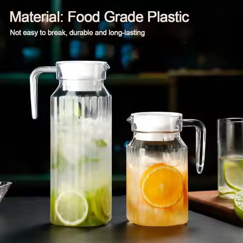 New Transparent Water Bottle Large Capacity Plastic Juice Bottle Heat-resistant Juice Cold Water Bot