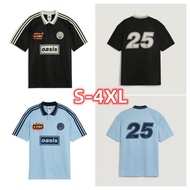 2025 Men's Football Shirt Oasis Live Tour Jacquard Oasis Tour Jacquard Jersey White S-4XL