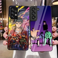 Yu Yu Hakusho 10 Glass Phone Case For Samsung Galaxy A14 A20 A30 A22 A32 A33 A34 A40 A42 A51 4G A52 
