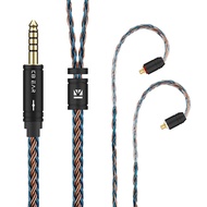 KBEAR ST16 Plus 5N OCC ลวดชุบเงิน 2 M IEM สาย QDC Balanced เปลี่ยนสายหูฟังหูฟังสําหรับ KZ ZS12 PRO