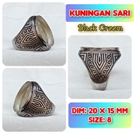 Super alpaca burnt alpaca agate ring.64