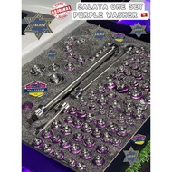 ORIGINAL SCREW SALAYA + PURPLE WASHER COMPLETE SET SALAYA SKRU Y15 Y16ZR LC135 V1-V8 Y15 Y16 SALAYA 