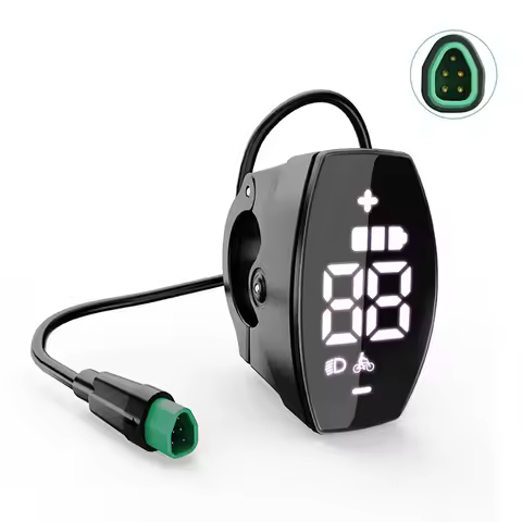 VD03 1.5" LED Ebike Display 12V 24V 36V 48V 52V 60V for BAFANG BBS01B BBS02B BBS03 M625 M325 M225 Mi