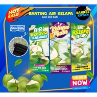 Banting air kelapa/banner air kelapa/kelapa muda/air kelapa/bannermurah