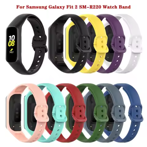 Silicone Sport Strap For Samsung Galaxy Fit 2 SM-R220 Band Wrist Bracelet Replacement Watchband Corr