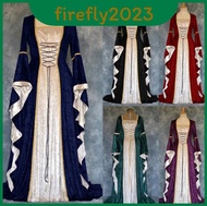 Sophisticated Long Sleeve Renaissance Dress For Cosplay Reenactments Historical And