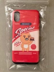 萊恩熊 IphoneXs手機殼 KAKAO FRIENDS 韓國帶回 可放信用卡或悠遊卡