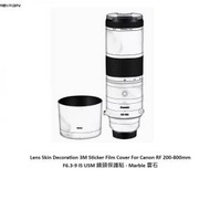 3M Sticker Film Cover For Canon RF 200-800mm F6.3-9 IS USM 鏡頭保護貼 - Marble...