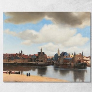 View Of Delft Jan Vermeer jvr31 Canvas Print