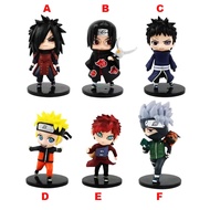 Action Figure Naruto Kakashi Gaara Madara Obito Itachi 10cm
