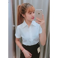 ÁO SƠ MI TRẮNG TAY NGẮN (S)