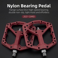 ROCKBROS Bicycle Pedals Non-slip Mtb Bmx Cycling Pedals Nylon Ultralight Waterproof Bike Platform Pe