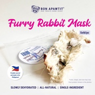 Dehydrated Furry Rabbit Mask Dog Chew (sold/pc)