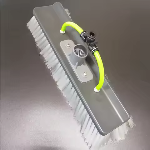 12 Inch Soalr Panel Cleaning Brush Water Fed Brush with Pencil Jet and Soft Nylon for Window Cleangi