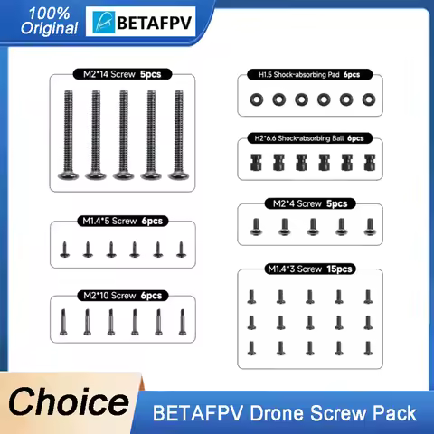 BETAFPV Drone Screw Pack - Compatible with Pavo20/20 Pro, Meteor65/75 Pro, Air65/75 & Cetus X
