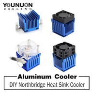 1Pcs DIY Aluminium Northbridge Heatsink Cooler Motherboard Radiator with 40mm Fan 12V 40x40x10mm 40x