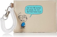 日本Snoopy 史努比 伸縮彈簧圈 證件套 八達通套  卡片套 行李掛牌  八達通包 (Linus) 平行進口