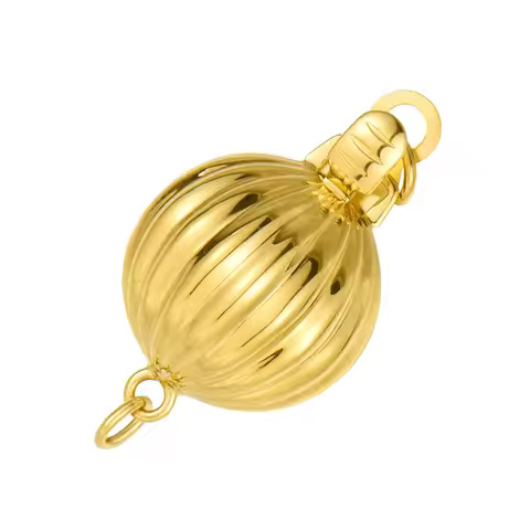 Pearl Necklace Connector Lock Clasp Au750 Au585 Fine Jewelry DIY Accessories Pure Real 14k 18k Gold