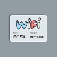 Network Prompt Sign Sticker Monitoring wifi Password Prompt Sign 2D Code OEM Perforation-Free Acryli