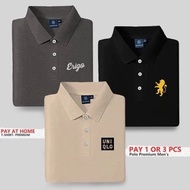 Buy 1 Get 3 Pcs Latest Short Sleeve Collared T-Shirts erg Collared T-Shirts | Lion Lion | Unq