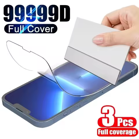 3PCS Hydrogel Film for iPhone 13 11 12 Pro XR X XS Max Screen Protector on for iPhone 14 Pro Max Min