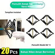 20pcs Stop Kontak Repair Cassette Repairer Box 86mm Repair Inbow Box Socket Repair Screw Plug Switch