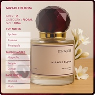JON&JOIE (10) MIRACLE BLOOM PERFUME 30ML EDP Perfume wanita tahan lama, Perfume inspired Dupe