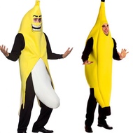 Banana Costume Cartoon Doll Costume Banana Clothes Party Funny Costume Fruit Adult Men Women Banana 