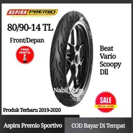 Aspira Premio Sportivo Sportivo 80/90-14 Front Tubeless Free