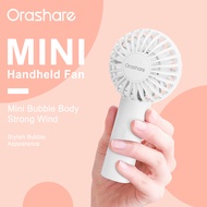 Orashare HF02 Mini Fan Rechargeable Portable Electric Mini Fan 3 Speed Wind Handheld fan