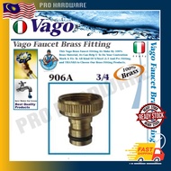 VAGO 3/4” BRASS TAP ADAPTER FOR WASHING MACHINE TAP/GARDEN WATER TAP CONNECTOR