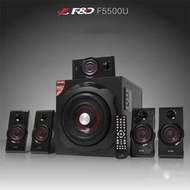 【上品電子3C】F&D/奮達 F5500U 電腦家用音響 5.1 重低音/低音炮 NFC藍牙遙控 55W 全木音箱喇叭
