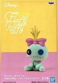 🈹 稀有絕版 阿金阿甘stitch QP Banpresto 景品 Disney Characters Fluffy Puffy Stitch 史迪仔 (Scrump 小甘) 行版 靚盒