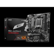 MSI PRO A620M-E, an entry-level Micro-ATX (mATX) motherboard designed for AMD's Socket AM5 ecosystem