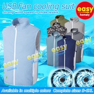Fan Air-Conditioning Clothing Fan Jacket Sunscreen And Cooling Outdoor Work Clothes fan vest