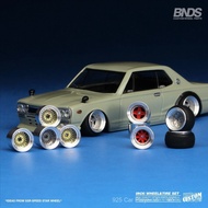 [925HOT]BNDS 1:64Car model alloy metal wheels Static Display DIY Gift for Boys Including the womb8.3