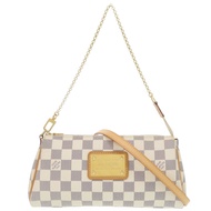 สภาพสวย หลุยส์ วิตตอง Eva Damier Azur N55214 กระเป๋าสะพายไหล่ 2WAY LV 0154【มือสอง】LOUIS VUITTON
