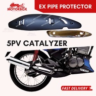 5PV RXZ CATZLYZER REAR EXHAUST PROTECTOR - RXZ 6 SPEED EX PIPE COVER TEPI EKZOS PENUTUP BELAKANG MUF