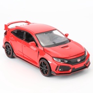 Compatible for 1:32 Diecasting Alloy Honda Civic Type-R Car Model Toy Car，Pull Back Alloy Car with L