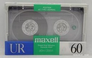 日本製 全新 日立萬勝 Maxell UR 60 分 卡式 空白錄音帶 (BC06)