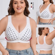 Plus Size Bra 46 48 50 52 Wide Strap Tank Top Full Cup F Cup Support Wireless Push-Up for Large Bust
