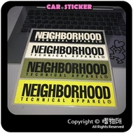 Neighborhood Reflective Sticker Luggage Sticker Scratch Sticker Laptop Computer Sticker wtaps Street