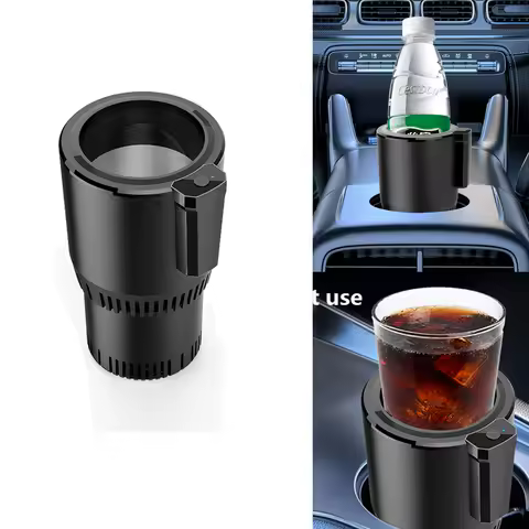 12-24V Car Cup Cooler Cooling Cup for Car with Home Power Adapter Electric Car Office Cup Mug Holder