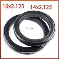 14x2.125 16x2.125 Non inflation Solid tyre fits Folding electric bicycle E-bike 14 /16 inch Solid Ru