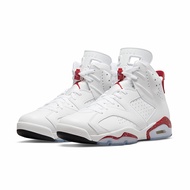 Nike Nike Men's Shoes Air Jordan 6 AJ6 White Red Red Oreo Basketball Shoes CT8529-162