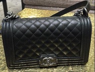 Chanel Boy Bag Black Caviar Leather